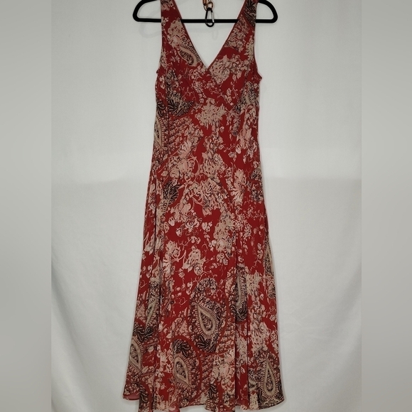 Emma James Vintage Sleeveless Paisley Dress - Size 12 - Picture 2 of 7